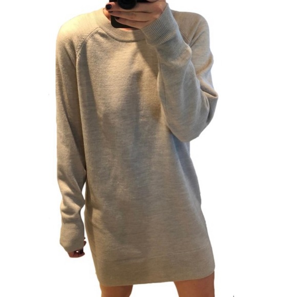 Tna Golden Wool Blend Sweater Dress Sz 